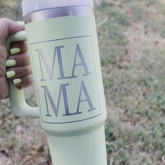 Mama Cried (Top Half Only) 40 OZ With Handle Tumbler Wraps